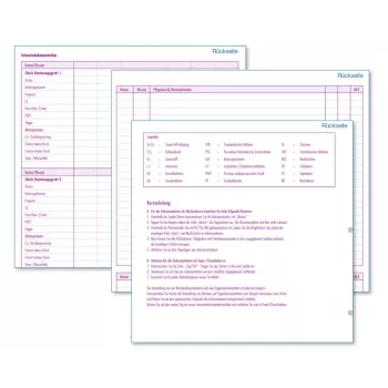 BOI Documentación de cuidados intensivos Ambulatoria Formularios, 50 hojas 9206-00428