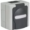 EFB ET-25020 Caja vacía de superficie para ambientes húmedos para 2 módulos Keystone, IP44, Gris