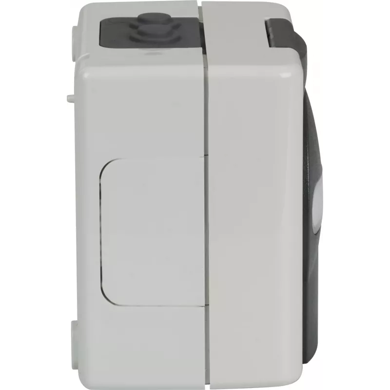 EFB ET-25020 Caja vacía de superficie para ambientes húmedos para 2 módulos Keystone, IP44, Gris
