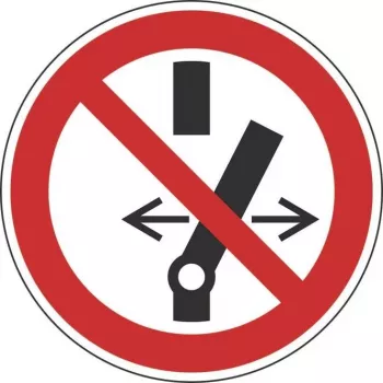 HEIN señales industriales señal de prohibición no conectar ASR/ISO película magnética redonda 100mm (27546)