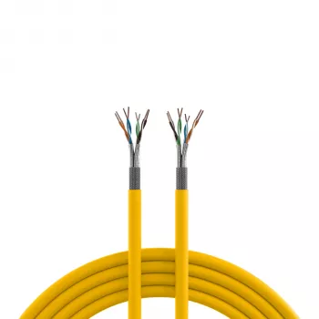 INFRALAN Cat.7A 1250 AWG22 S/FTP 4P CPR Dca 25Gbit/s ready amarillo colza RAL1021, 100m 999833.100-CPR