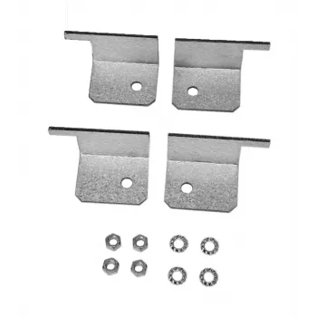 EFB Elektronik WGX-WKS01 set de escuadras de refuerzo para bastidor, acero galvanizado, 4 piezas (2x izquierda, 2x derecha) para racks de 19 pulgadas
