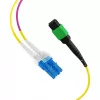 EFB Elektronik MPOF08LCOS2-10 cable troncal MPO-PLUS/APC(F) a LC OS2 de 8 fibras, tipo B, LSZH amarillo, 10m