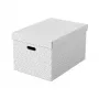Esselte Home Caja de almacenaje L, juego de 3, blanco, 628286