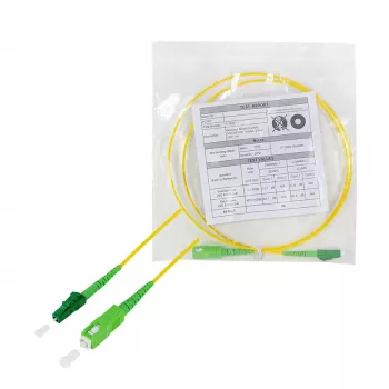 LogiLink FPSLS11 Cable patch de fibra óptica monomodo 9/125 SC/APC a LC/APC, 100 m, amarillo