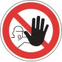 HEIN señales industriales 2209 señal de prohibición - prohibido el acceso a personas no autorizadas, plástico, 200 x 300 mm, ASR A1.3/DIN EN ISO 7010