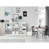 LEITZ Home Cube Set de cajas de almacenamiento con 3 uds., blanco, cartón ondulado 100% reciclado, tapa extraíble 628288