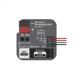 BUSCH-JAEGER KNX entrada binaria 2 canales para empotrar BI-F-2.0.12 (2CDG510023R0021)