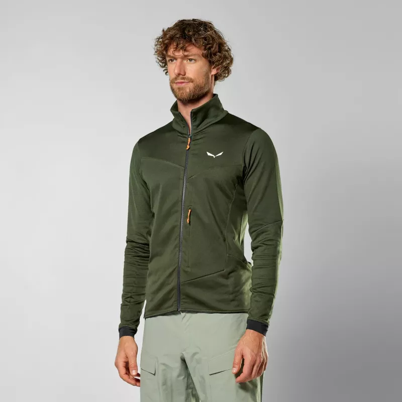 Salewa Sella Crevasse Chaqueta polar hombre - Dark Olive, talla M