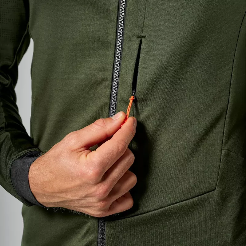 Salewa Sella Crevasse Chaqueta polar hombre - Dark Olive, talla M