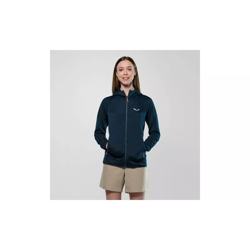 Salewa Puez Altavia PL HD Chaqueta forro polar con capucha mujer - Navy Blazer XS