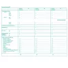 BOI Formularios de análisis de caídas/registro, 50 hojas (9206-00389)