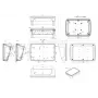 Bopla BoPad BOP 7.0 P-9005-SET Carcasa para pantalla 215 x 150 x 75,70 mm ABS negro (RAL 9005) 35107075.HMT1