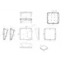 Bopla BoPad BOP 2222 P-9005-SET Carcasa para pantalla 203 x 220 x 83,7 mm ABS negro RAL 9005 35122575.HMT1
