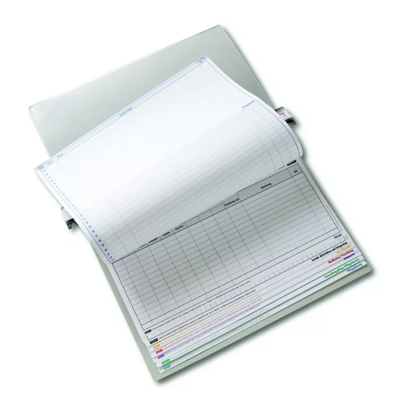 BOI Dokutech Carpeta colgante de documentación de pacientes Signal-Line plástico gris 2 x archivo comercial (9208-00535)