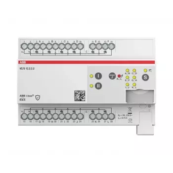 ABB VC/S12.2.2.2 Controlador de accionamiento de válvulas KNX, 12 canales, funcionamiento manual, carril DIN 2CDG110331R0011