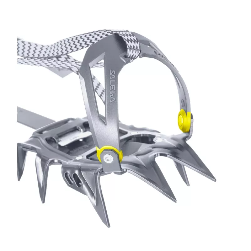 Salewa Alpinist Walk Crampones – crampones semiautomáticos de 12 puntas para rutas glaciares y trekking alpino