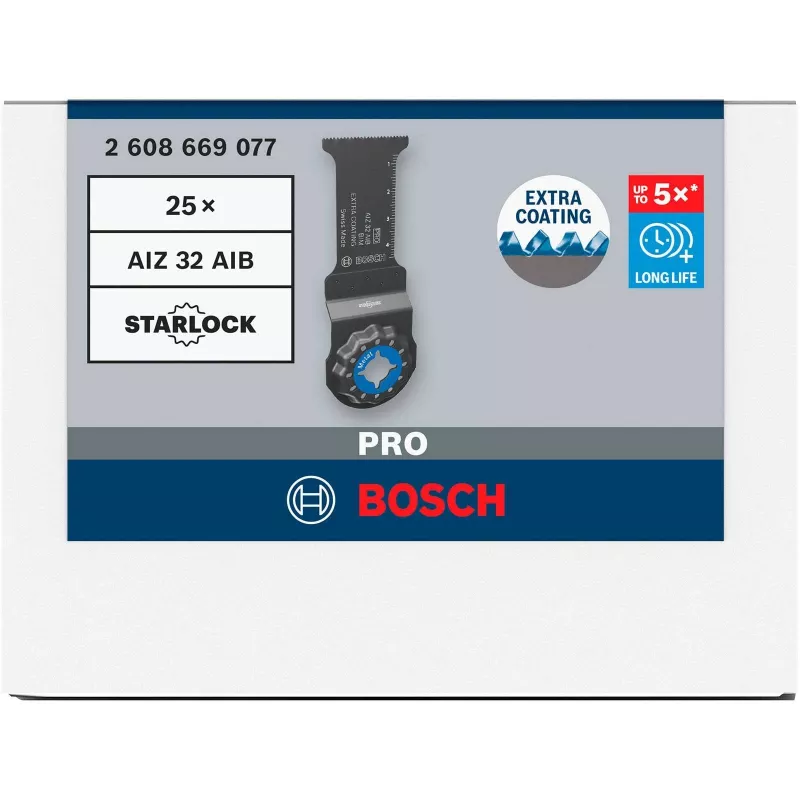 Bosch Professional Starlock AIZ 32 AIB Hoja de sierra de inmersión, 32 x 50 mm, bimetal 2608669077