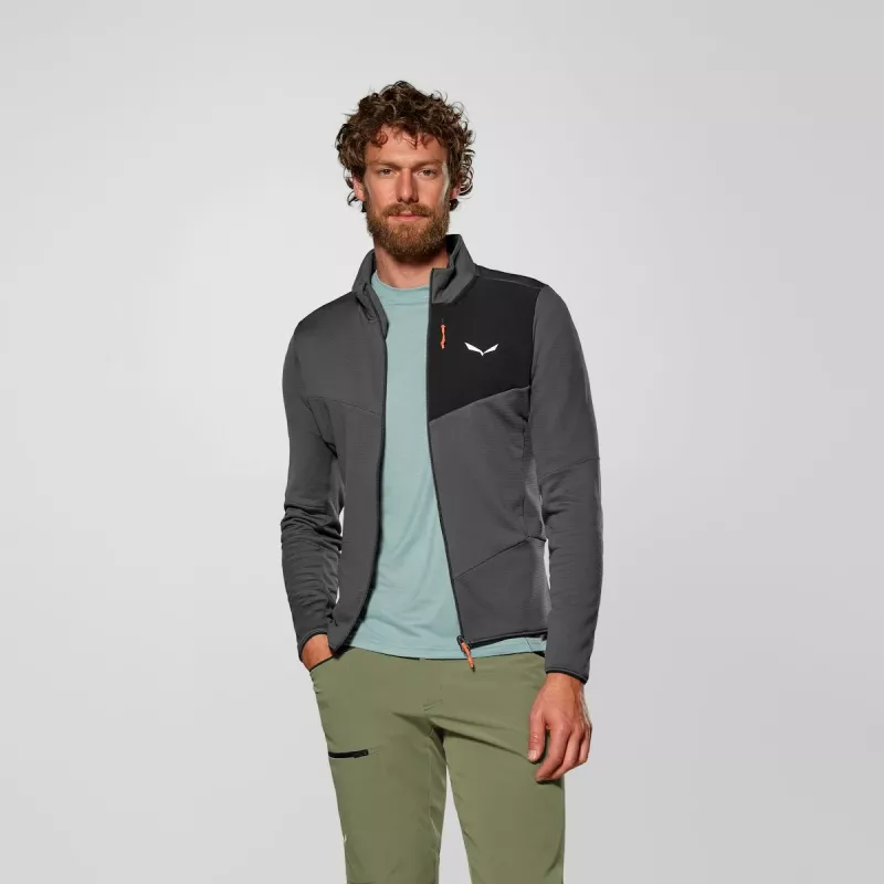 Salewa Ortles Fleece FZ Chaqueta hombre Onyx M