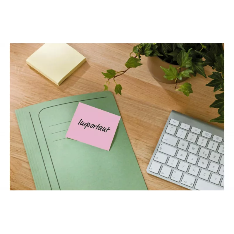 3M Post-it Recycling Notes 655-1RPT-N, 127 x 76 mm, morado, 100 hojas, papel 100% reciclado