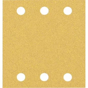Bosch 2608901655 hojas de lijado para lijadora orbital, grano 60, 107 x 115 mm, pack de 50