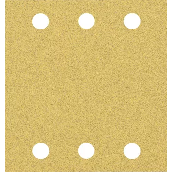 Bosch 2608901668 papel de lijar para lijadora orbital, set de 10 piezas, grano 60/120/180, 107 x 115 mm