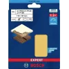 Bosch 2608901668 papel de lijar para lijadora orbital, set de 10 piezas, grano 60/120/180, 107 x 115 mm
