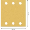 Bosch 2608901668 papel de lijar para lijadora orbital, set de 10 piezas, grano 60/120/180, 107 x 115 mm