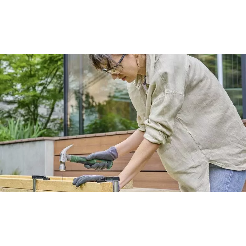 Bosch Professional martillo de mecánico 340 g con portaclavos magnético y mango antivibración (1600A02W7X)