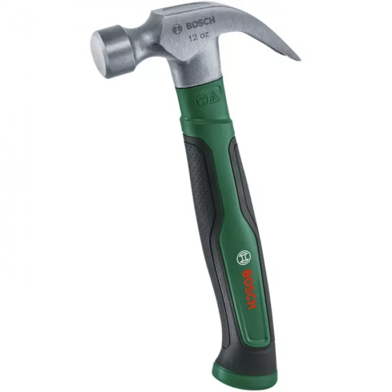 Bosch Professional martillo de mecánico 340 g con portaclavos magnético y mango antivibración (1600A02W7X)