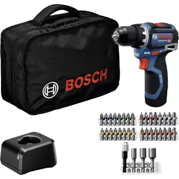Bosch Professional 12 V 2 Ah taladro atornillador percutor sin escobillas con 2 baterías y cargador 0615A500CF