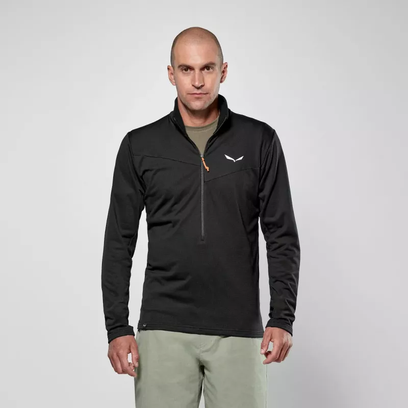 Salewa Puez Cammino Sudadera, Negro, Talla XL