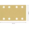 Bosch Accessories 2608901661 papel de lija para lijadora orbital grano 60 (L x An) 133 mm x 80 mm 50 uds.