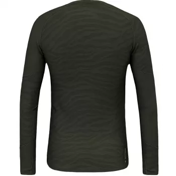 Salewa Cristallo Warm camiseta de manga larga - Dark Olive