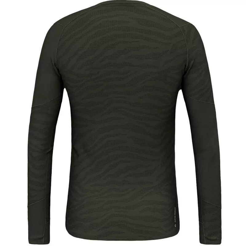 Salewa Cristallo Warm camiseta de manga larga - Dark Olive