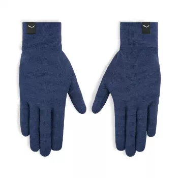 Guantes de lana Salewa Cristallo Liner, color Crevasse