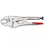 Gedore RED 3301177 Pinza de presión 185 mm mordaza curvada niquelada