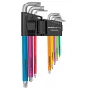 GEDORE Juego de llaves Allen en L, 9 piezas, 1,5-10 mm, fosfatadas, DIN ISO 2936 3301332