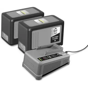 Kärcher Battery Power+ 36/75 Starter-Kit – Batería de Li-Ion 36V 7,5Ah y cargador rápido 2.445-070.0