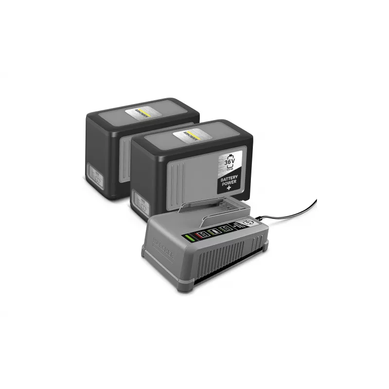 Kärcher Battery Power+ 36/75 Starter-Kit – Batería de Li-Ion 36V 7,5Ah y cargador rápido 2.445-070.0