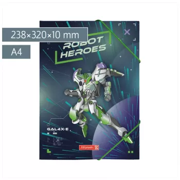 BRUNNEN carpeta ROBOT HEROES DIN A4 azul oscuro menta 1041604421