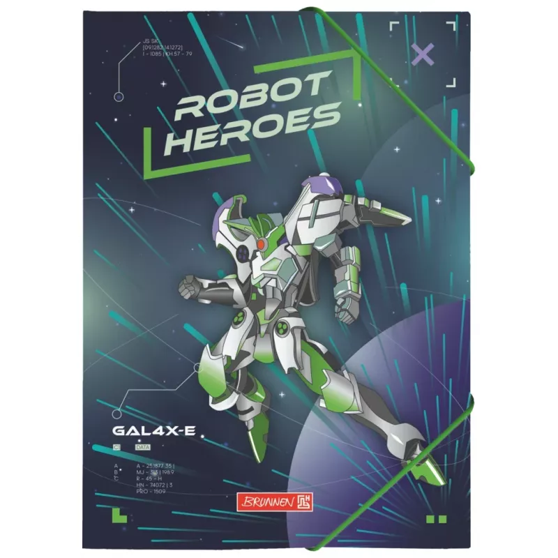 BRUNNEN carpeta ROBOT HEROES DIN A4 azul oscuro menta 1041604421