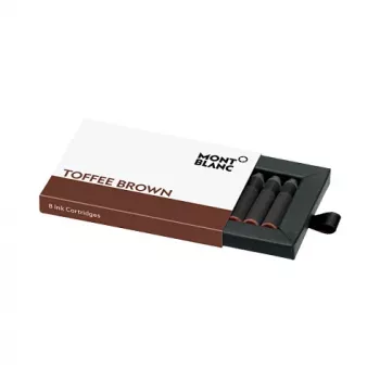 Montblanc Toffee Brown cartuchos de tinta para pluma estilográfica, pack de 8 (105189)