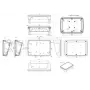 Bopla BoPad BOP 7.0 P-9016-SET carcasa para pantalla 215 x 150 x 75,7 mm ABS blanco RAL 9016 35107076.HMT1