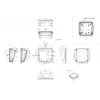 Bopla BoPad BOP 1212 P-9016-SET carcasa para pantalla 122 x 118 x 57,60 mm ABS blanco (RAL 9016) 35112076.HMT1