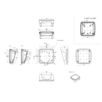 Bopla BoPad BOP 1212 P-9016-SET carcasa para pantalla 122 x 118 x 57,60 mm ABS blanco (RAL 9016) 35112076.HMT1