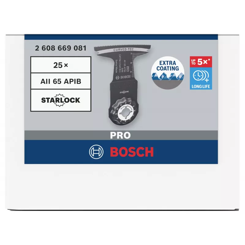 Bosch PRO AII 65 APIB hoja de sierra de inmersión 65x40 mm para madera y metal, StarlockPlus/Max 2608669081