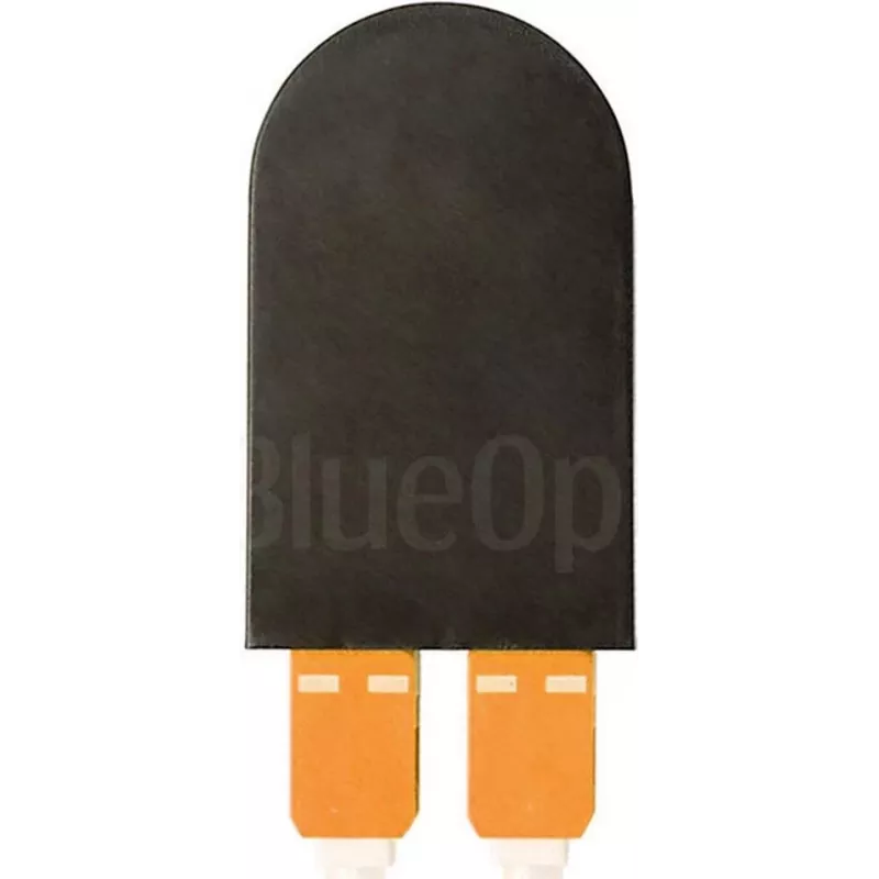 BLUELAN BlueOptics Adaptador loopback de fibra óptica OM2 50/125µm multimodo SC/UPC dúplex férula cerámica -40°C a +85°C (BOLBSCOM2)
