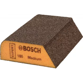 Bosch EXPERT M475 Esponja de lijado, K120 medio, óxido de aluminio, húmedo y seco, bloque rectangular 2608621921