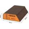Bosch EXPERT M475 Esponja de lijado, K120 medio, óxido de aluminio, húmedo y seco, bloque rectangular 2608621921